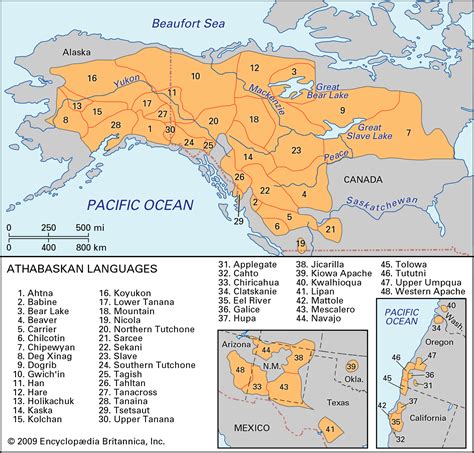Athabaskan languages .